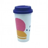 Taza da cafè in plastica da viajo da 473ml co covercio